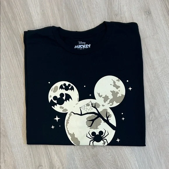 Disney Black Halloween Mickey Mouse T-Shirt, Men’s XL - Picture 4 of 4